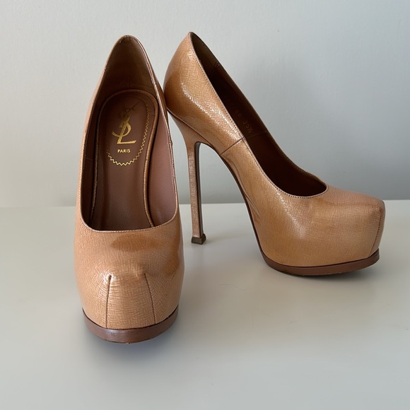 AUTHENTIC YSL Tribtoo Leather Pumps in size US 5.5 EU 35.5 - Picture 6 of 14